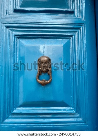 Similar – Image, Stock Photo Door with brass handle