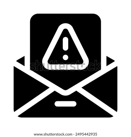 mail icon with style glyph