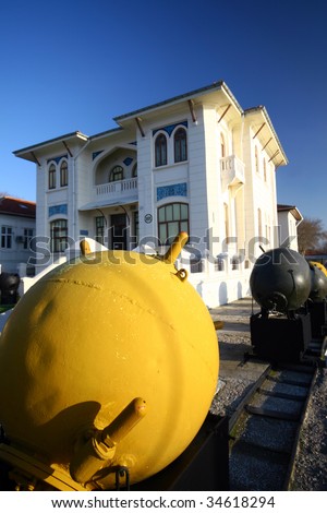 Canakkale Military Museum sea mines from first world war,Turkey.