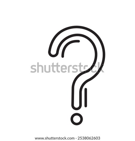 Question Icon Vector flat design