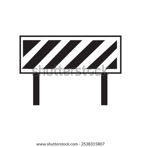 roadblock icon design, flat style trendy 