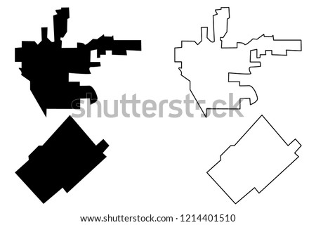 Beverly Hills, San Fernando City ( United States cities, United States of America, usa city) map vector illustration, scribble sketch City of Beverly Hills and San Fernando ( Los Angeles County) map