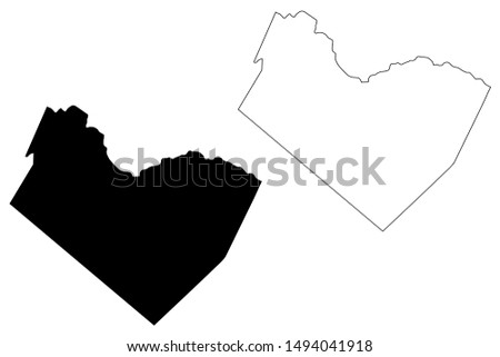 Travis County, Texas (Counties in Texas, United States of America,USA, U.S., US) map vector illustration, scribble sketch Travis map