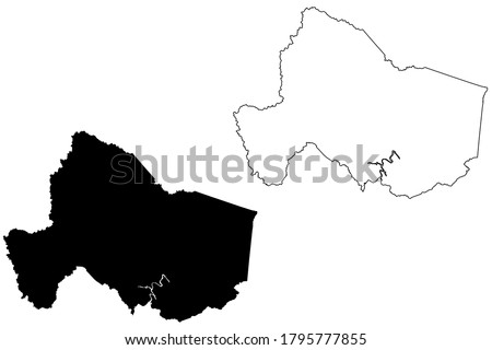 Carter County, Kentucky (U.S. county, United States of America, USA, U.S., US) map vector illustration, scribble sketch Carter map