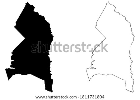 Prince Georges County, Maryland (U.S. county, United States of America, USA, U.S., US) map vector illustration, scribble sketch Prince George's map