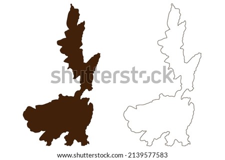 Peristera island (Hellenic Republic, Greece, Sporades Archipelago) map vector illustration, scribble sketch Aspro, Xero or Eudemia map