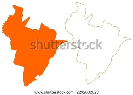 Alkmaar city and municipality (Kingdom of the Netherlands, Holland, North Holland or Noord-Holland province) map vector illustration, scribble sketch Alckmar map