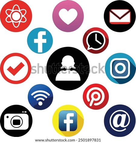 A social media icon is a graphical representation of a social media platform or personality, used to promote and recognize online presence.