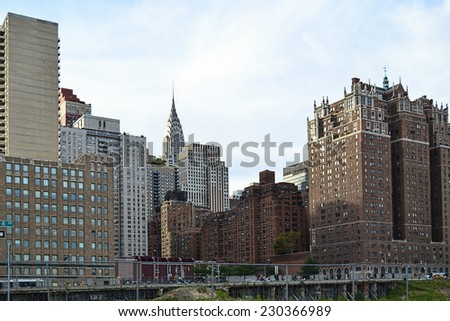 NEW YORK- SEPTEMBER 14: View of Brooklyn neighborhood in New York on September 14, 2014