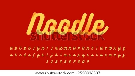 Noodle Script is a quirky, hand-drawn typeface with smooth, flowing curves and playful strokes. Perfect for fun designs, logos, or casual branding, it adds a creative, lighthearted feel to any project