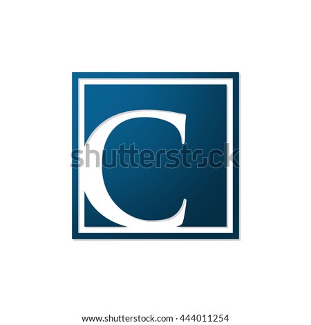 initial letter logo shape square
