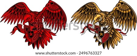 Indonesian Garuda bird design image, diversity and diversity