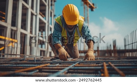 Similar – Image, Stock Photo Construction work in the garden