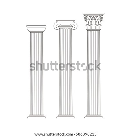 Roman Columns Drawing | Free download on ClipArtMag