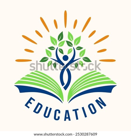 Education Logo for Universities, Elementary Schools, Junior High Schools and High Schools.