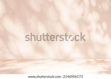 Similar – Image, Stock Photo Model with leaf shadows on face in light ray