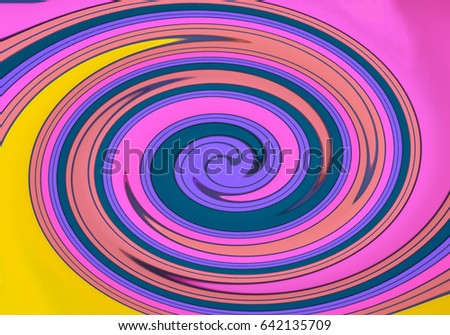 Abstract Pattern Colorful Circle Spiral Pink Purple Blue Green