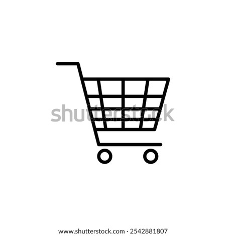 Add to cart icon. filled and line stroke icons