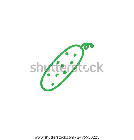 cucumber icon flat vector design