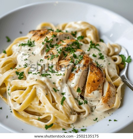 Similar – Image, Stock Photo Pasta with chicken Italian