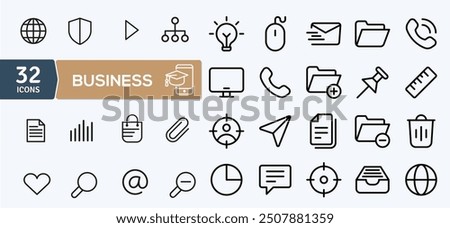 Icons pack as Global business, Group people and Teamwork line icons for app include Inflation, Checklist, User info outline thin icon web set. Users chat, Online question, Hold heart pictogram. Vect