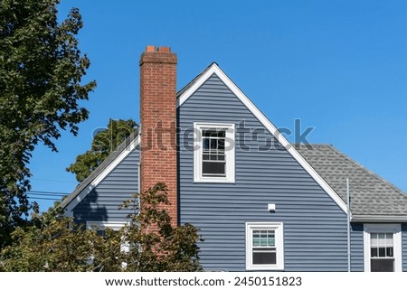 Similar – Image, Stock Photo Metal chimney in front of sky