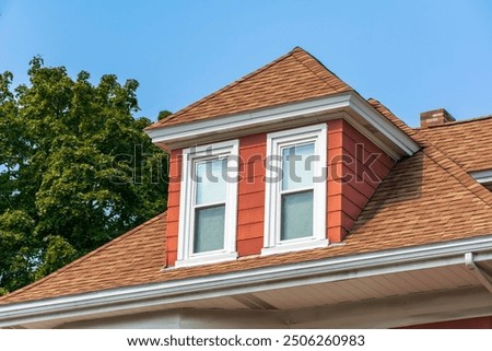 Similar – Image, Stock Photo Blue house, facade, 2 small windows