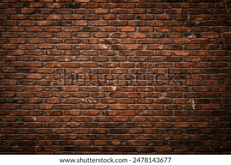 Similar – Image, Stock Photo Red brick facade with downpipe, door and ladder