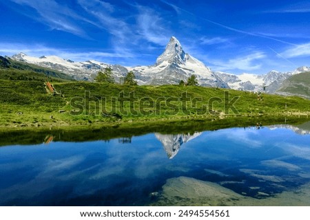 Similar – Image, Stock Photo Matterhorn from behind