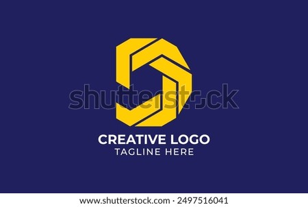 Abstract initial hexagon letters C or CC logo for financial consulting company logo vector design illustration