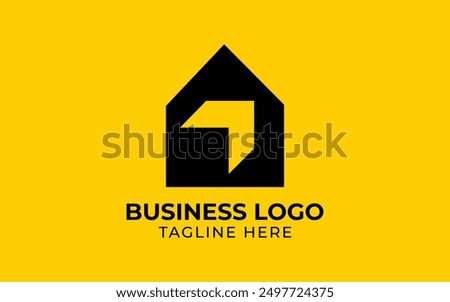 Home logo design. home icon, logo design template, Home Arrow Logo Logos Design Element Stock Vector Illustration