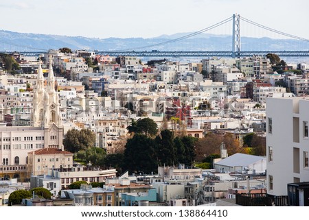 Street panorama of San Francisco