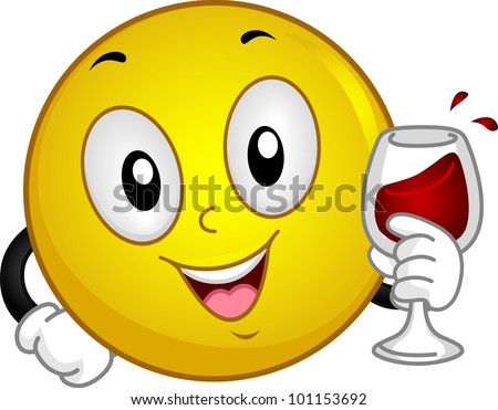 Illustration Of A Smiley Doing A Toast - 101153692 : Shutterstock