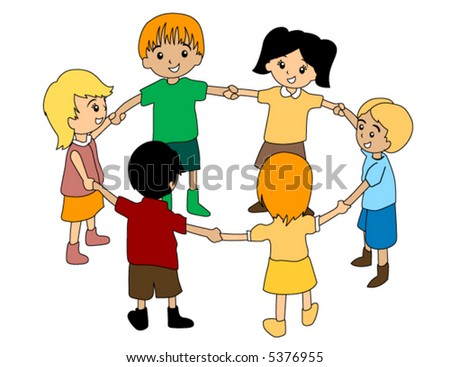 Children In Circle - Vector - 5376955 : Shutterstock