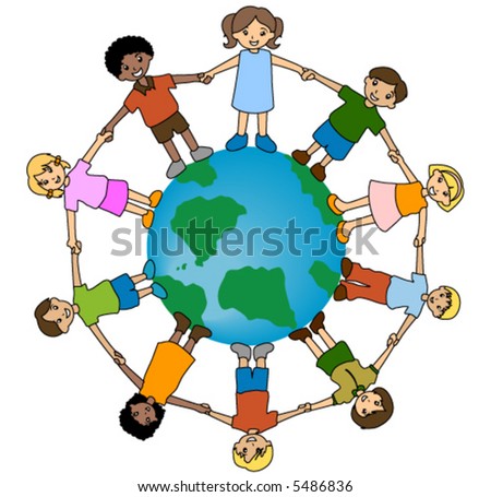 Children Around The World Stock Vector 5486836 : Shutterstock