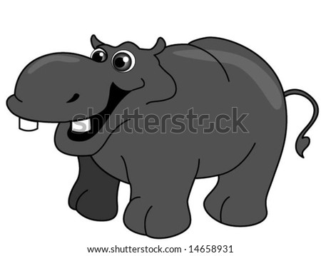Hippo - Vector - 14658931 : Shutterstock