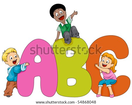 Children Abc - Vector - 54868048 : Shutterstock