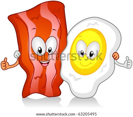 Bacon And Eggs clip art Free Vector / 4Vector