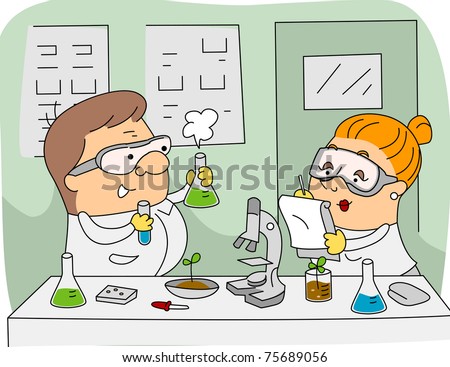 Illustration Of Agricultural Scientists At Work - 75689056 : Shutterstock