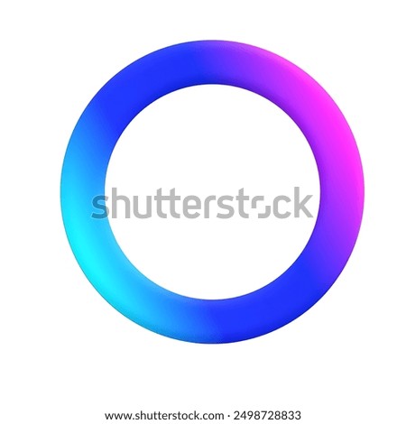 Pie chart set. Circle diagram design. Circular graph with 4 steps for business presentation.Reflective 3D Torus with Blue to Pink Gradient.Progress wheel.Meta Ai logo Vector illustration.