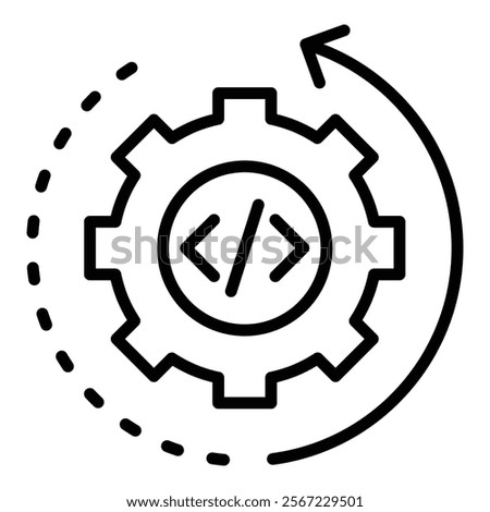 Software Rollback Icon Element For Design