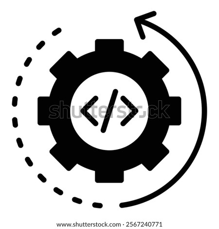 Software Rollback Icon Element For Design