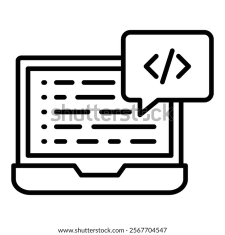 Code Snippet Icon Element For Design