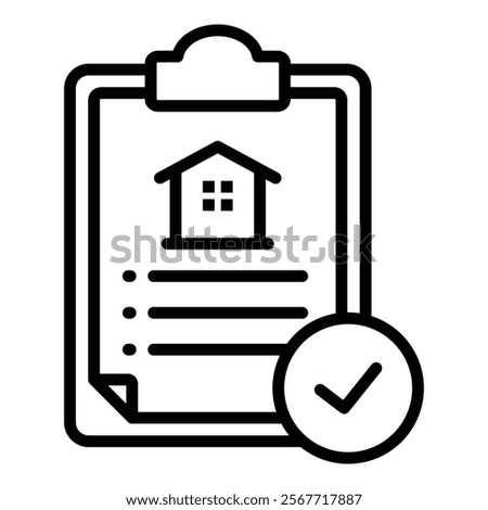 Mortgage Approval Icon Element For Design