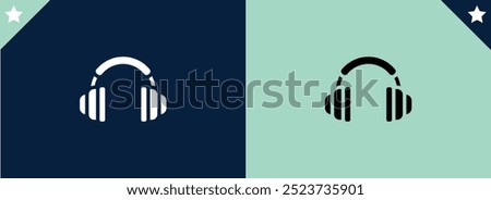 Headphones earphones vector icon. filled flat sign for mobile concept and web design. Wireless headphones glyph icon. Symbol, logo illustration. Vector graphics