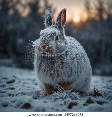 Similar – Image, Stock Photo Snow Stories Agriculture