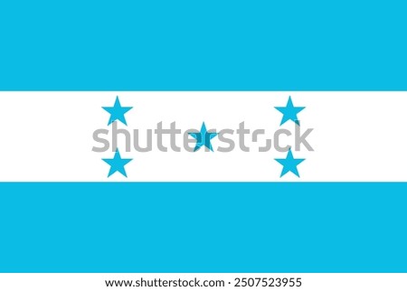 Flag of Honduras vector design and illustration , National Flag of Honduras