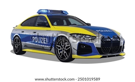 modern police car icon logo sign speed fast power safety car sport m2 m3 m4 m art design vector