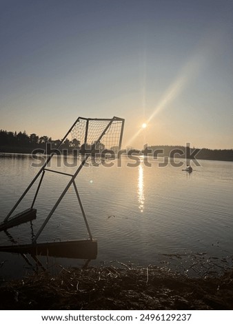 Image, Stock Photo Goal canoe polo Water