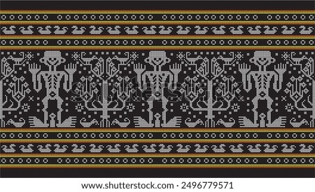 Vector traditional weaving of Sumba - East Nusa Tenggara - Indonesia